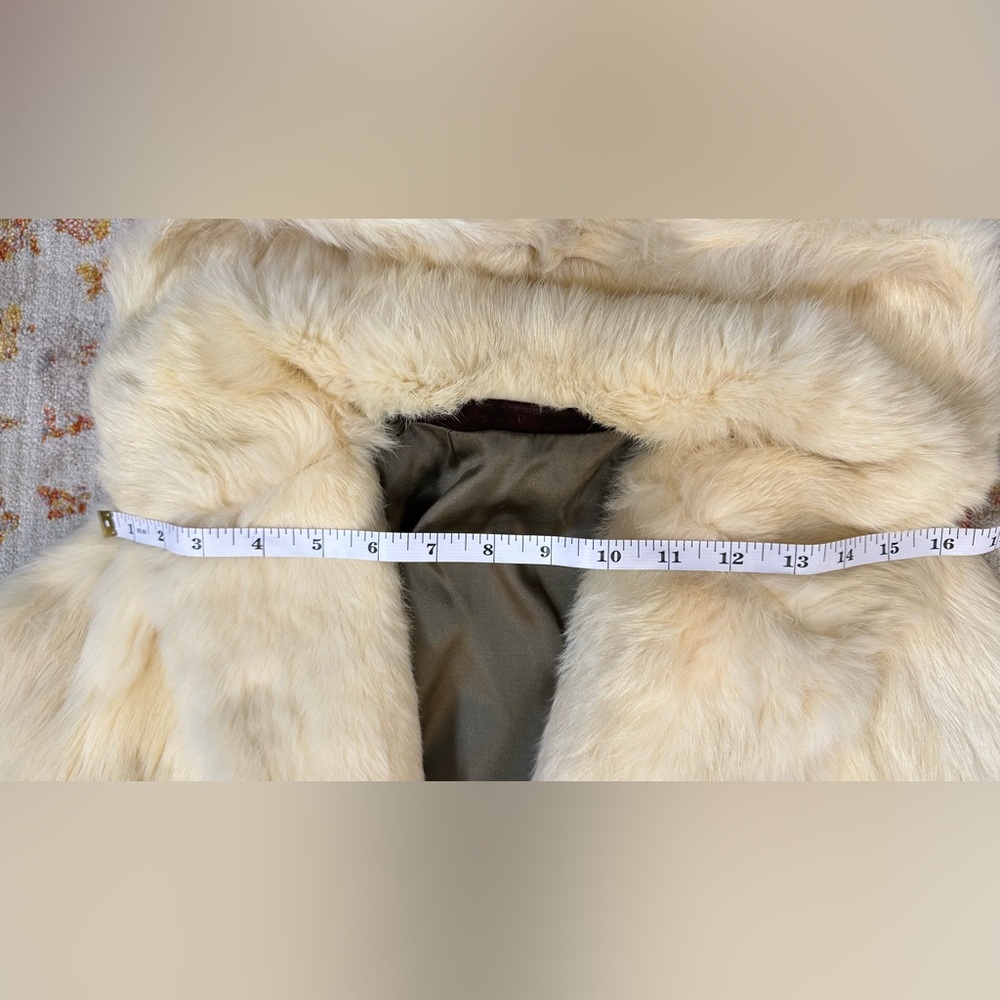 Hooded Rabbit Fur Coat - Picture 8 of 12